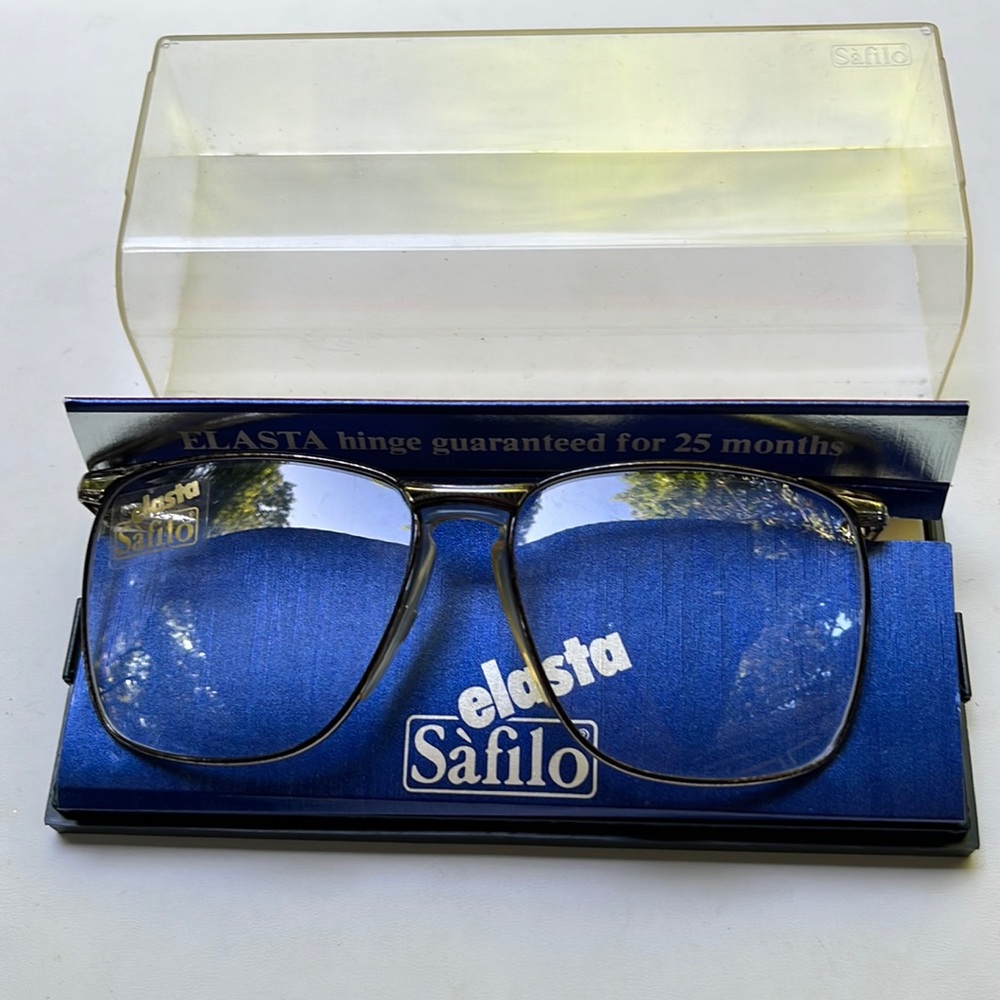 Safilo Elasta Mens Eyeglasses Graphite Silver